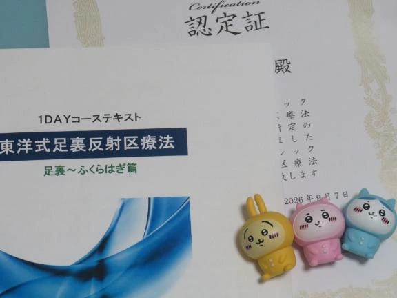 東洋式足裏反射区療法【足裏〜ふくらはぎ篇】1DAY講座
